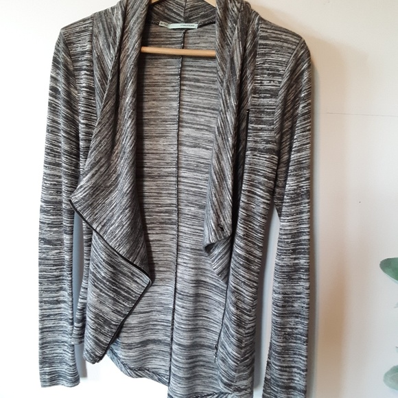Maurices Grey Marled Moto Zip Sweater Jacket XS - Picture 2 of 6